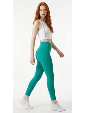 Comfrt Core High Waist Leggings Sz L Aqua $108